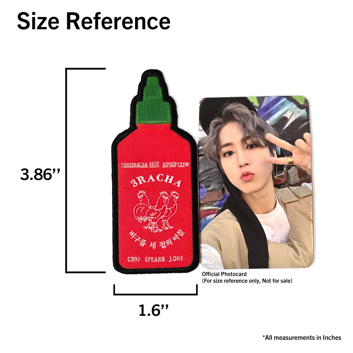 STRAY KIDS '3RACHA Bottle' Iron-on Woven Patch