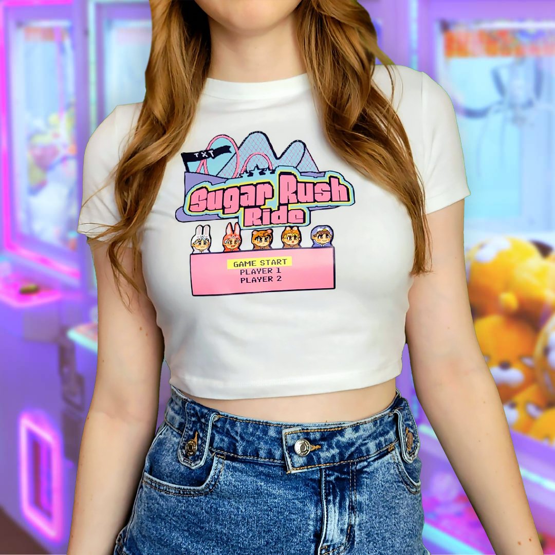 Tomorrow X Together (TXT) 'Sugar Rush Ride' Retro Game Graphic Tee